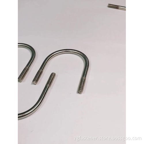 DIN3570 u shape carbon steel bolt stainless steel bolts customized u bolt pipe bend clamp